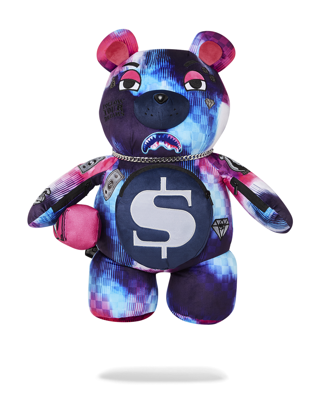 SHARKCLUB ELECTRONICA MONEYBEAR TEDDYBEAR BACKPACK